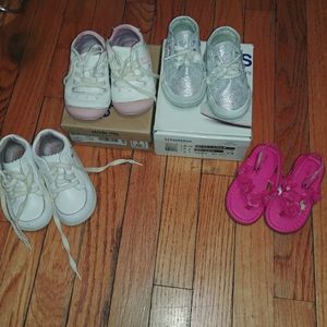 Toddler shoe lot 4 pairs of shoes